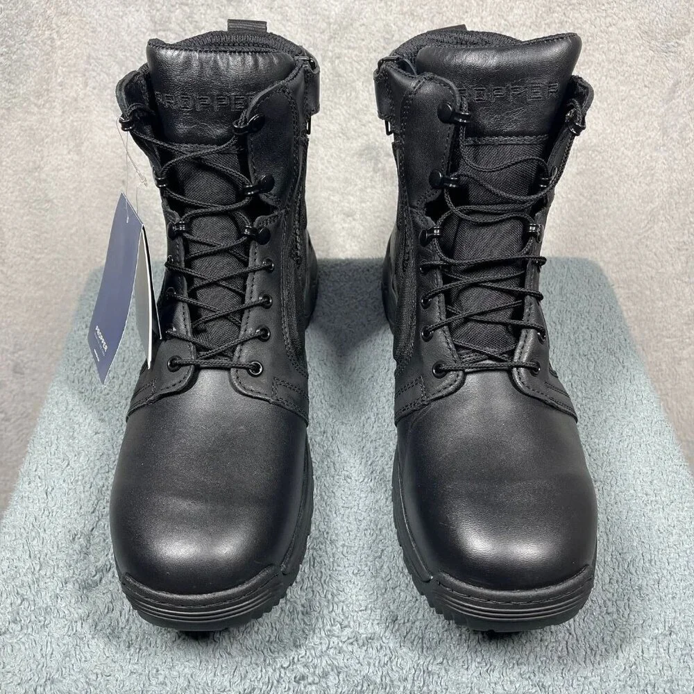 Propper Mens Size 15M Series 200 F4510 6" Side Zip Boot Vibram Outsole NWT Black - Picture 1 of 8